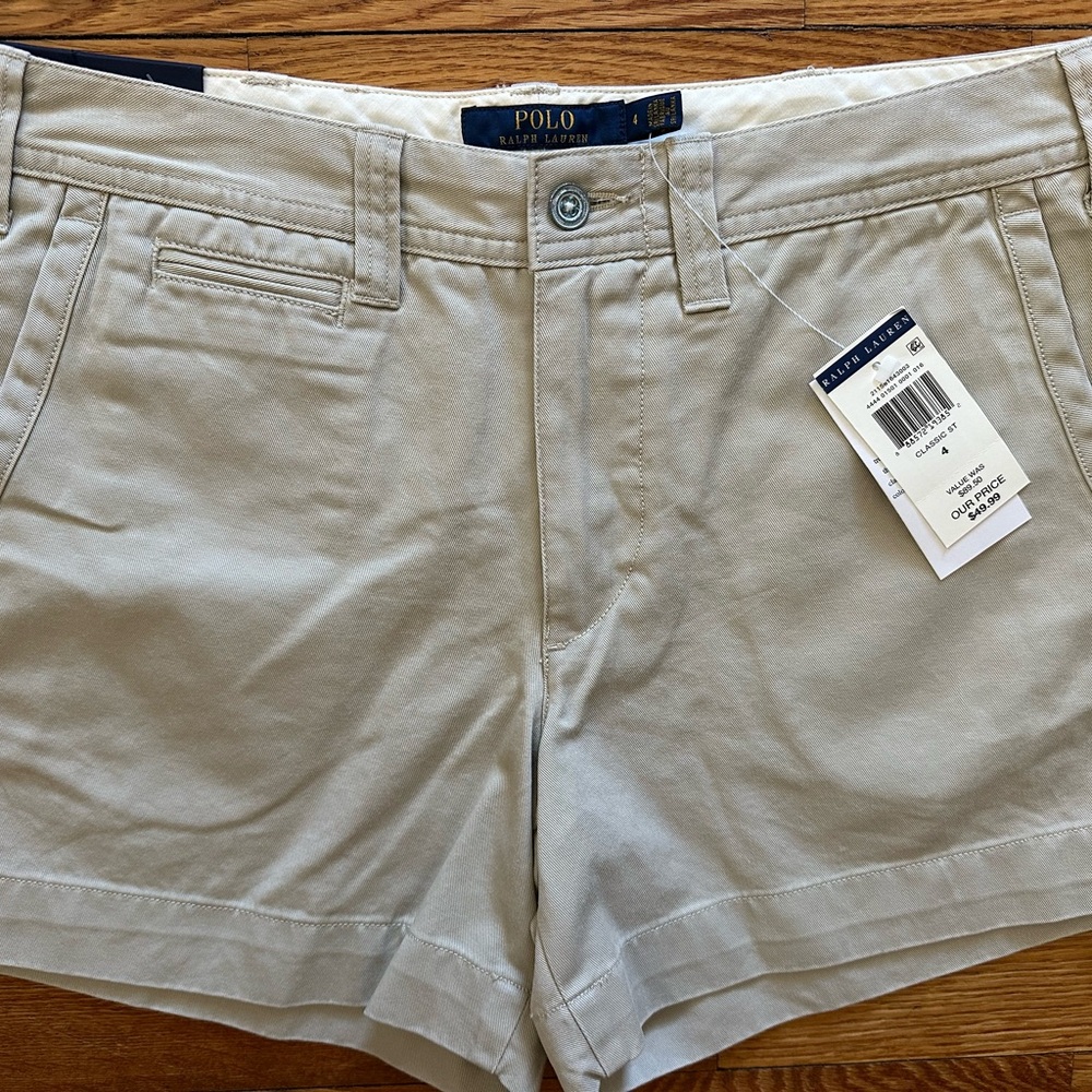 NWT Polo Ralph Lauren Women's Shorts - 4.5” Inseam, Khaki